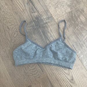 Girls Gray Trainer Sports Bra Size 10 With Adjustable Straps